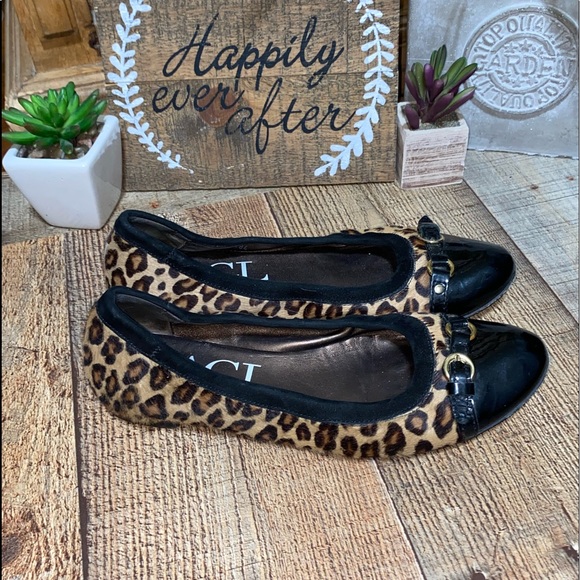 Agl Shoes - AGL ATTILIO GIUSTI LEOMBRUNI LEOPARD FLAT SLIP ON